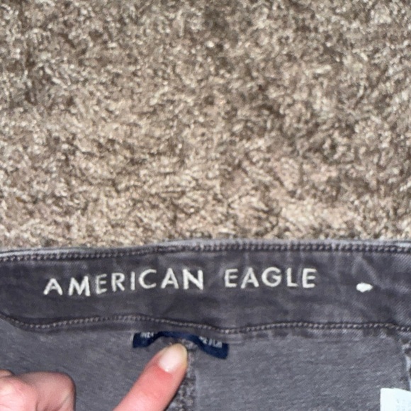 American Eagle High Rise Gray Jeans - Picture 2 of 6
